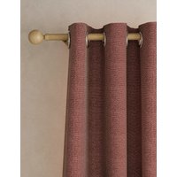 M&S Herringbone Eyelet Curtains Rust