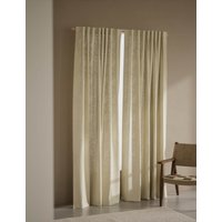 M&S Cotton Linen Blend Sheer Multiway Curtains Cream