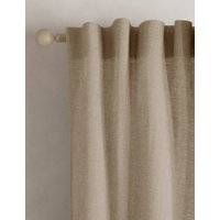 M&S Cotton Linen Blend Sheer Multiway Curtains Ecru