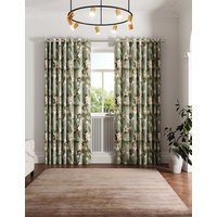 Ted Baker Opal Floral Lined Curtains Light Green