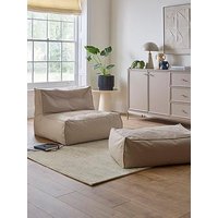 Kaikoo Outdoor Lounger Bundle- Lounger Chair With Footstool