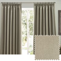 furn. Dawn Blackout Pencil Pleat Curtains - Beige - Size 229 cm x 229 cm
