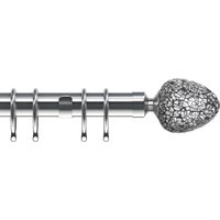 Alexia 28mm Curtain Pole Satin Silver