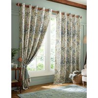 Laura Ashley Pointon Eyelet Curtains Multi