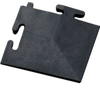 Clarke Black PVC Corner Piece for Interlocking Floor Tiles (Single Unit)
