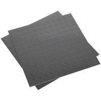 Sealey FT1B Silver 'Coin' Self Adhesive Vinyl Floor Tiles