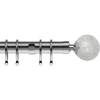 Crash 28mm Curtain Poles Chrome