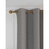 M&S Isabelle Eyelet Blackout Curtains Light Grey